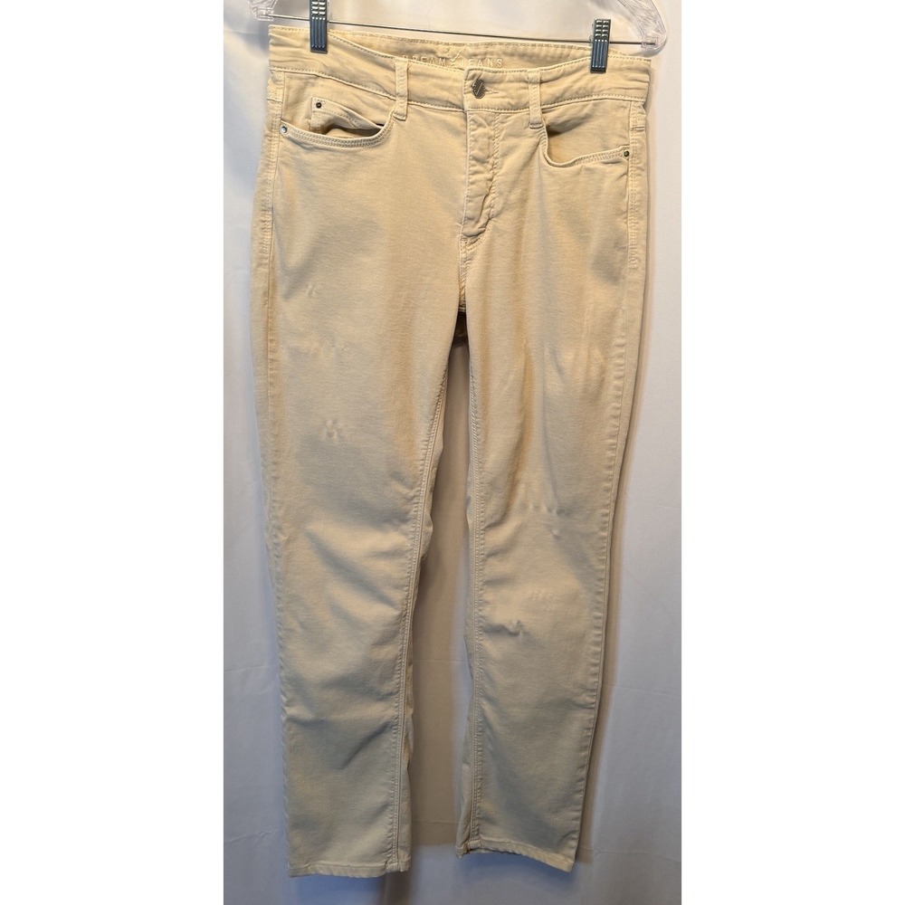 Dream Jeans by MAC Women's Beige Straight Leg 5401 Stretch Jeans Size 4/6 EU 36